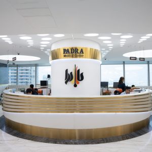 Reception of Padra Clinic, Burj Gate, Downtown Dubai